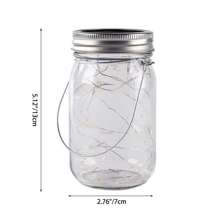 Modern Art Deco Waterproof Solar Glass Stainless Steel Copper Wire Star LED String Lights Outdoor Lighting For Garden | Bowlift