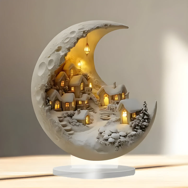 MoonlitHaven - Enlightened Moon City for elegant decor Bowlift