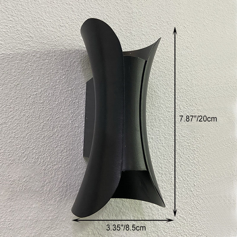 Modern Minimalist Waterproof Rectangle Aluminum LED Wall Sconce Lamp For Outdoor Patio | Bowlift