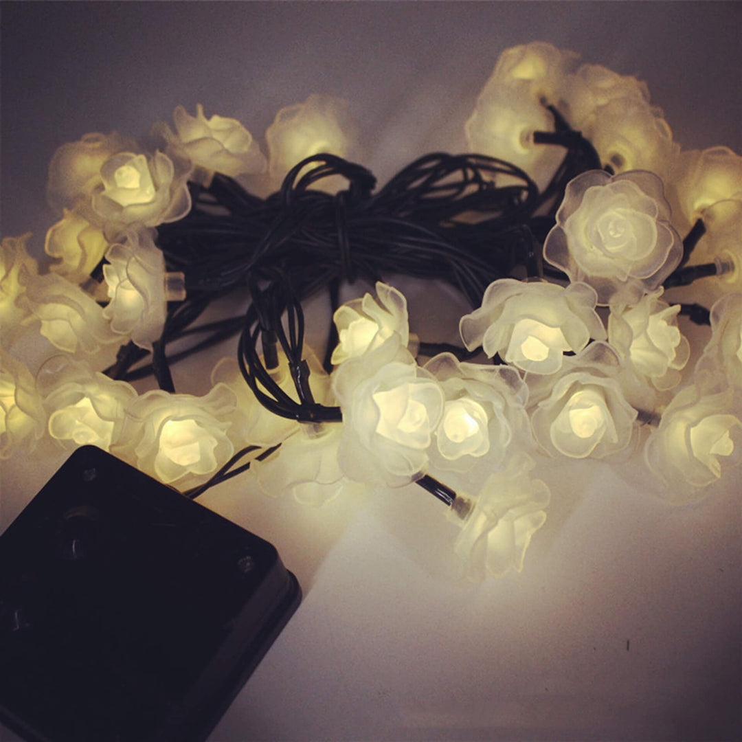 BowLift | Solar Rose String Lights Outdoor Waterproof LED Decorative String Lights