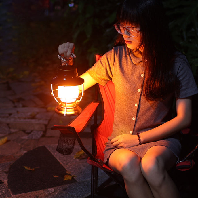 Traditional Farmhouse Waterproof Rechargeable Iron Acrylic Cylinder LED Table Lamp For Entertainment Room | Bowlift