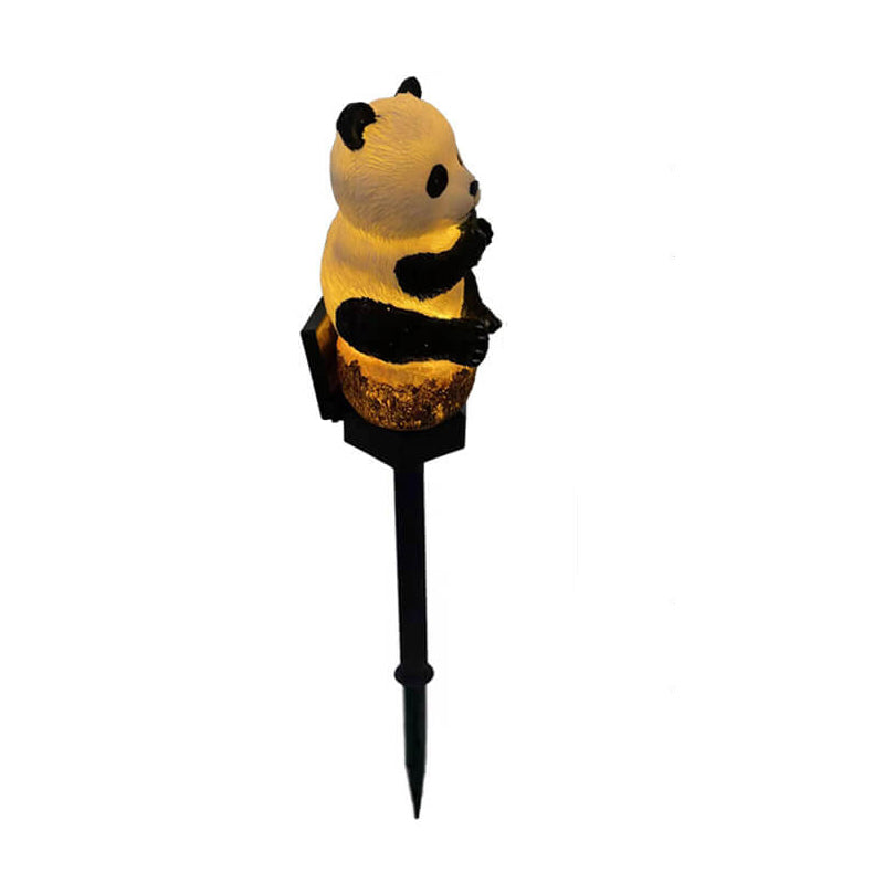 BowLift | Solar resin panda outdoor waterproof patio decoration ground light
