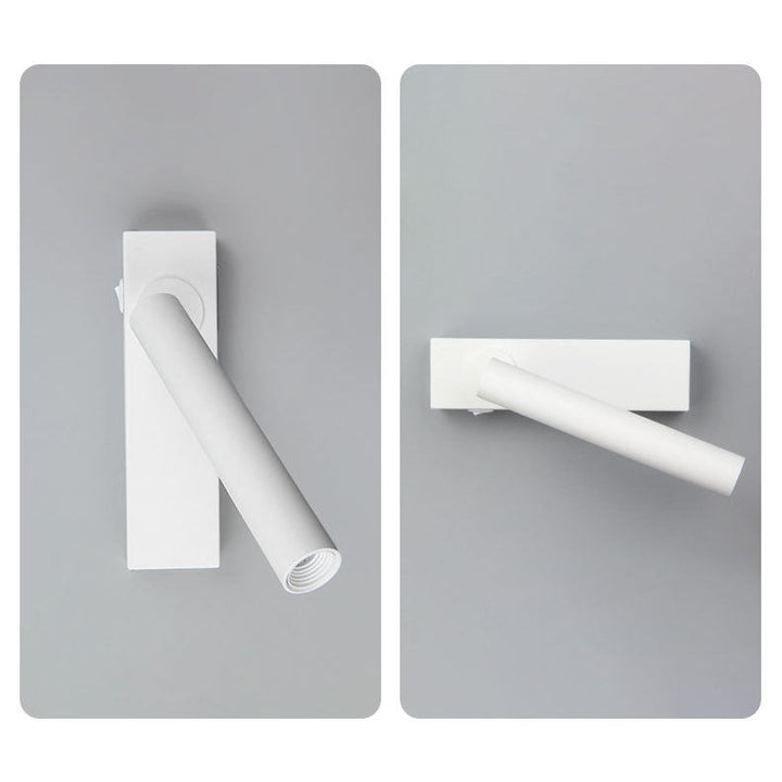 BowLift | LumeFocus Rectangular LED Wall Light | Adjustable Angle | Minimalist Design | Reading Lamp | Warm Light