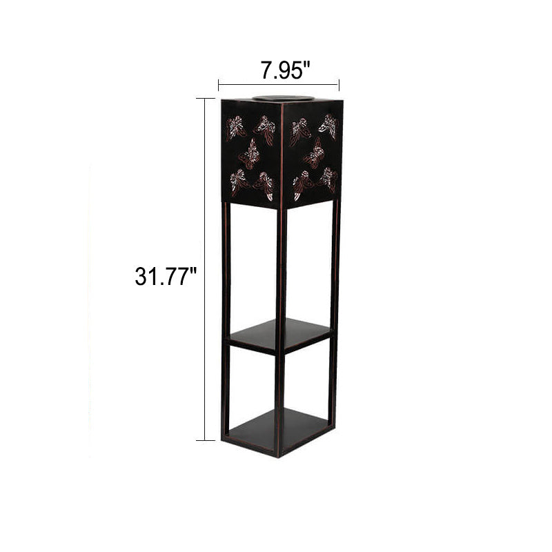 Solar Butterfly Light Shadow Square Shelf Planter Light Garden Decorative Outdoor Waterproof Patio Outdoor Light | Bowlift