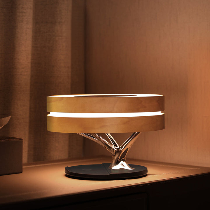 LumeCharge - Minimalistic LED Table Lamp with Wireless Charging | Bowlift