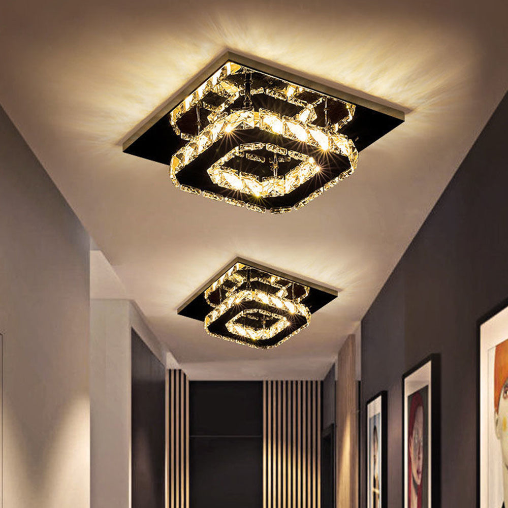 BowLift | Ceiling Light Crystal LED Modern Flush Fixture