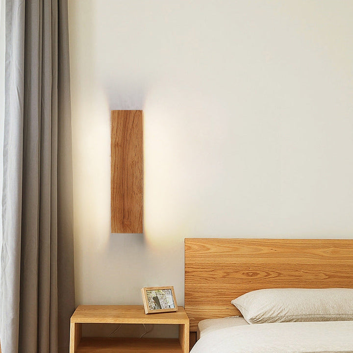 BowLift | OakBeam | Minimalist Solid Wood LED Wall Light