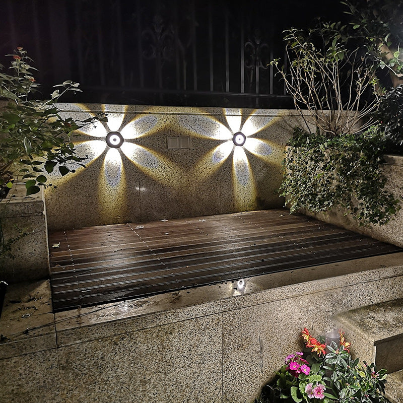 Contemporary Scandinavian Aluminum Round Shade LED Wall Sconce Lamp For Outdoor Patio | Bowlift