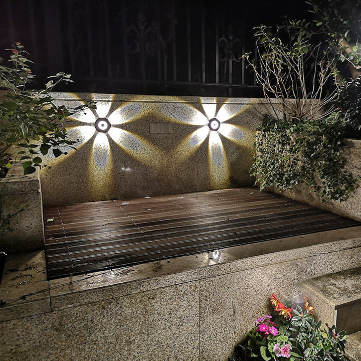 Contemporary Scandinavian Aluminum Round Shade LED Wall Sconce Lamp For Outdoor Patio | Bowlift