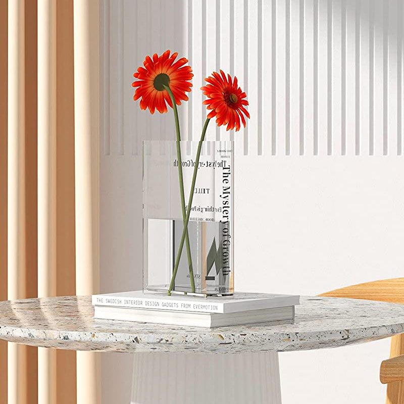 Book Shape Acrylic Vase | Bowlift