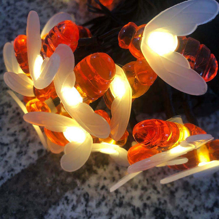 BowLift | Modern Art Deco Waterproof Solar Honey Bees Decoration Plastic LED Outdoor String Light For Garden