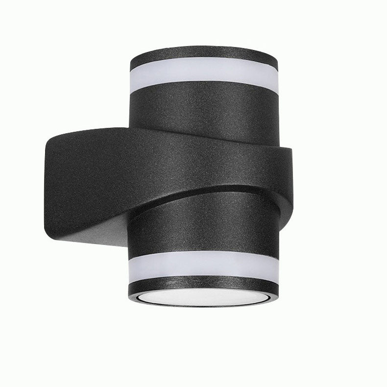 Modern Cylindrical Die-Cast Aluminum LED Waterproof Outdoor Garden Wall Light | Bowlift