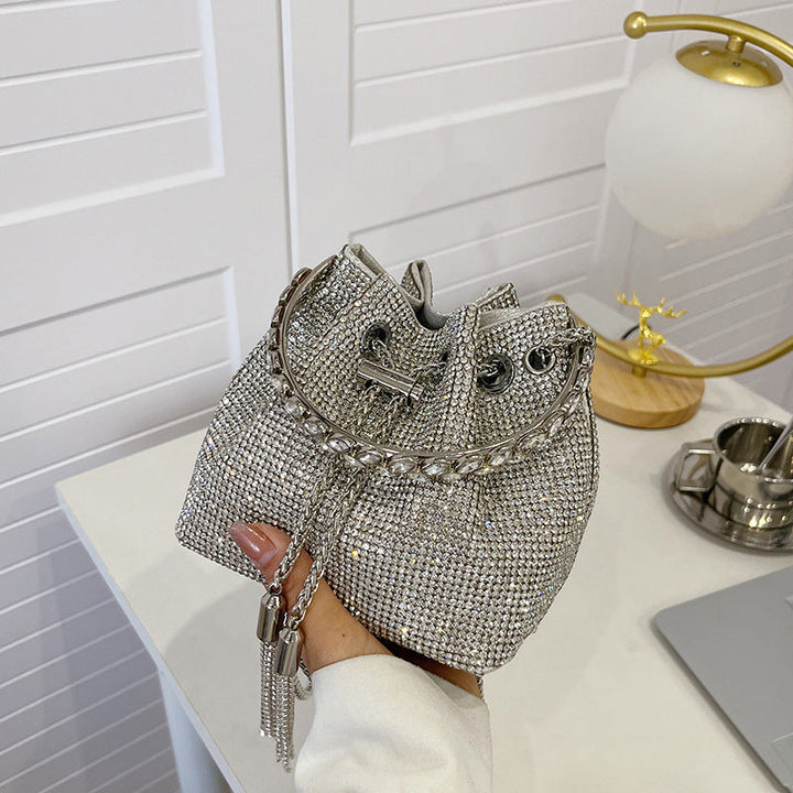 BowLift | Diamond Drawstring Bucket Bag