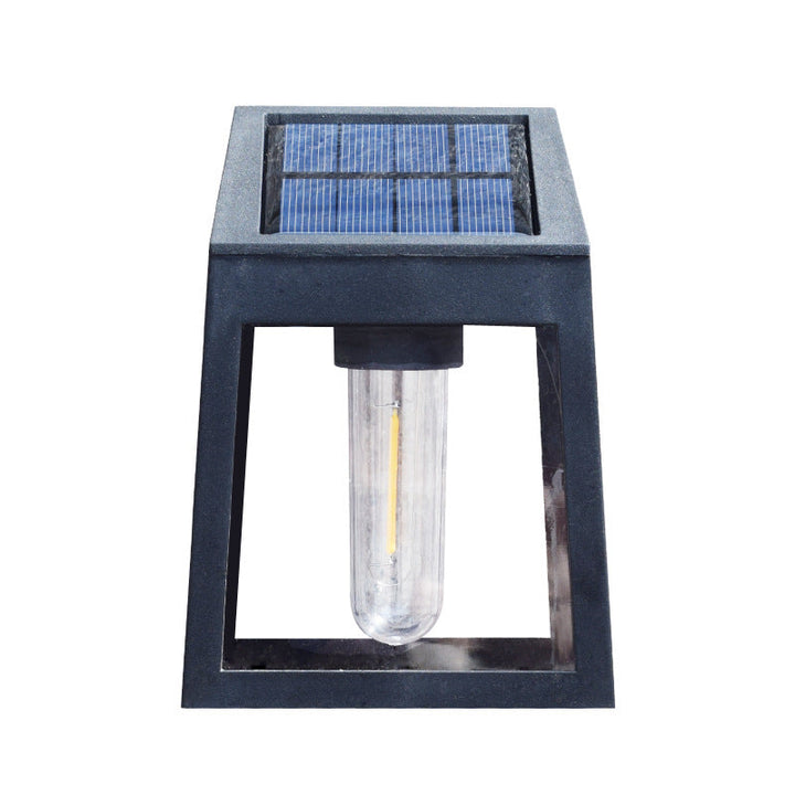 Modern Square Plastic Solar LED Outdoor Waterproof Garden Landscape Wall Sconce Lamp | Bowlift