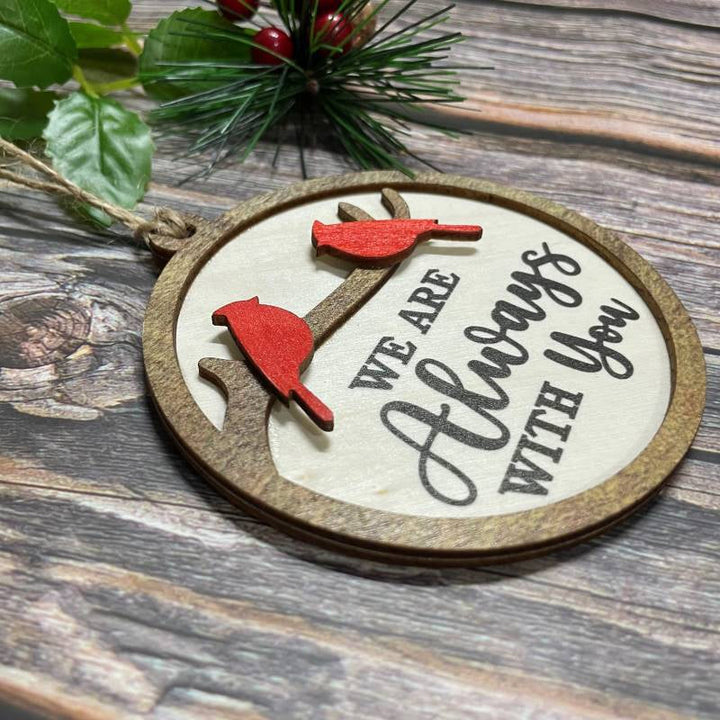 BowLift | Cardinal Bird Wooden Christmas Ornament