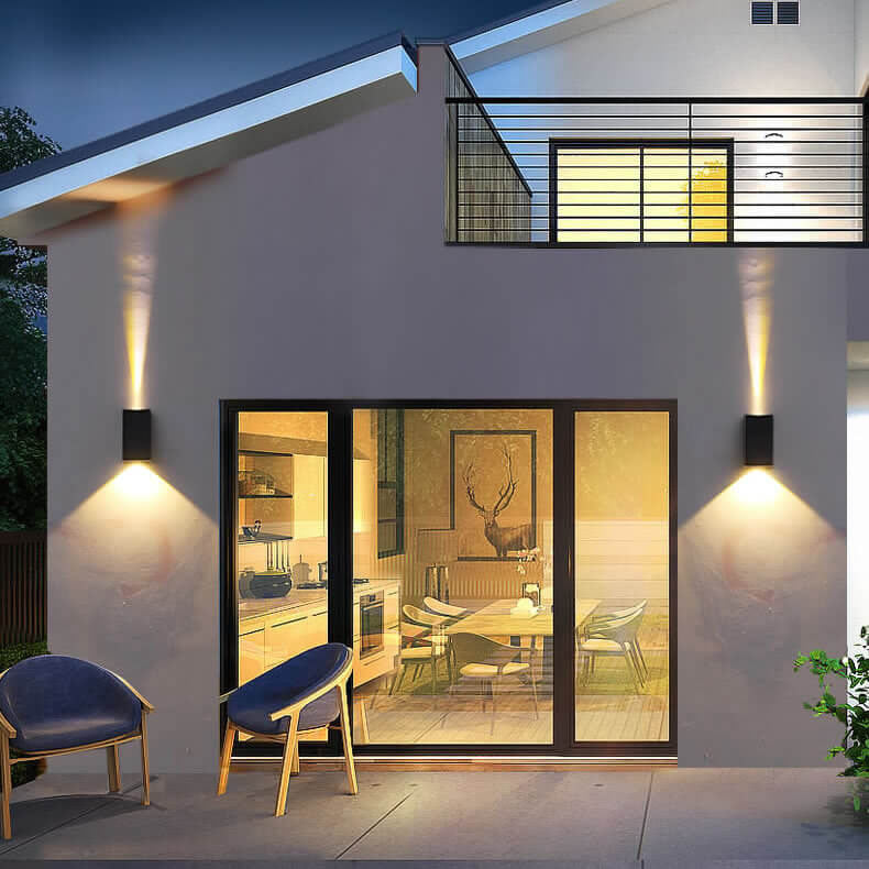Solar Simple Trapezoid Outdoor Waterproof LED Wall Sconce Lamp | Bowlift