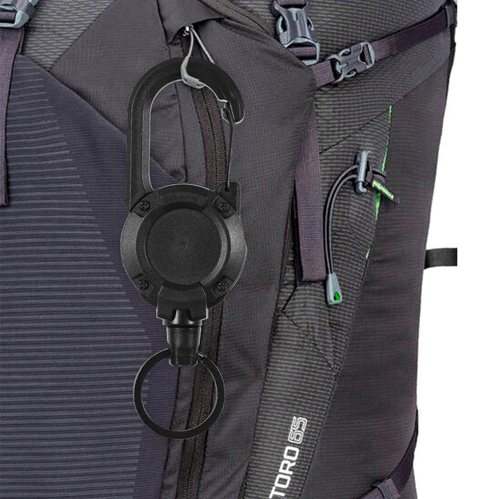 BowLift | Outdoor automatic retractable wire Luya tactical keyring with theft protection