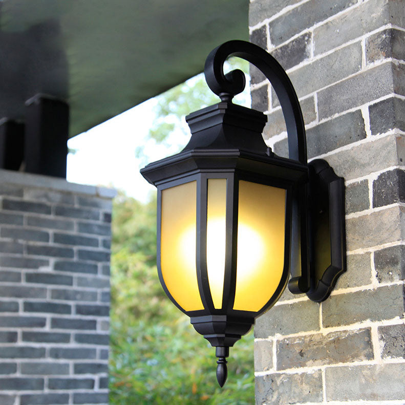 Modern European Minimalist Aluminum Alloy Square Outdoor 1-Light Wall Sconce Lamp | Bowlift