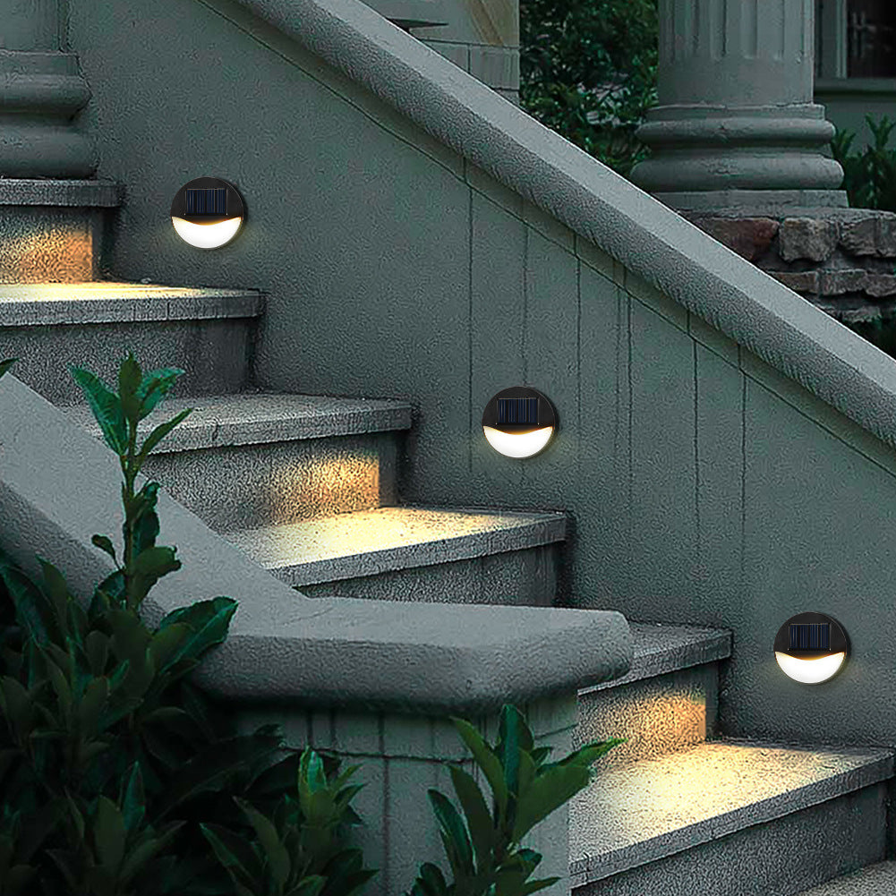 Outdoor Solar Round Square LED Waterproof Patio Step Light | Bowlift