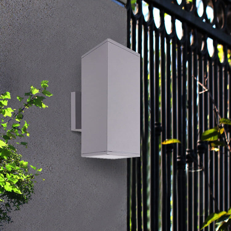 Modern Minimalist Square Column LED Luminous Outdoor Waterproof Wall Sconce Lamp | Bowlift