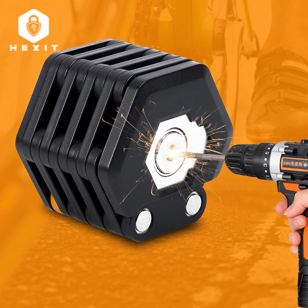 HEXIT™ FoldLock - Compact and Lightweight Bike Lock Bowlift