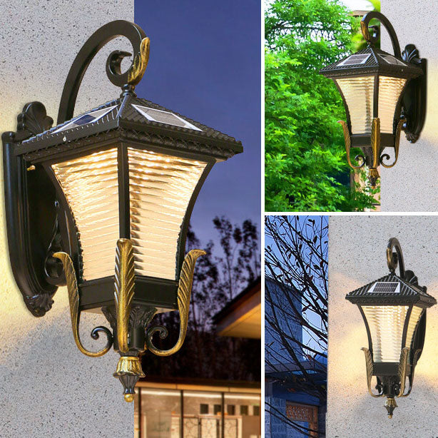 European-style Retro Aluminum Waterproof Outdoor 1-Light Wall Sconce Lamp | Bowlift