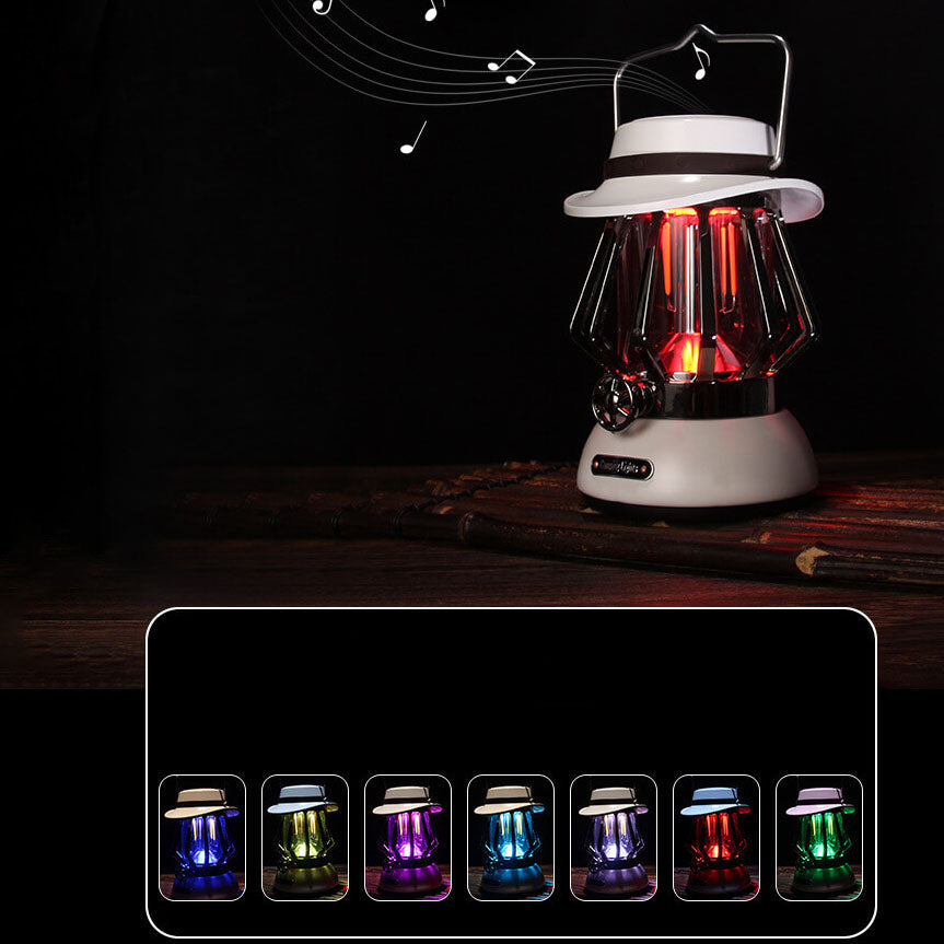 Modern Handheld Metal Texture Camping LED Outdoor Light | Bowlift
