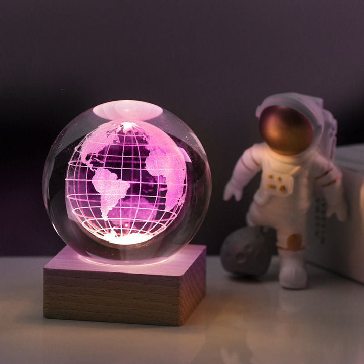 Night light Crystal ball 3D Galaxy | Bowlift
