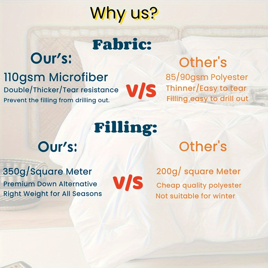 BowLift | SleepHaven All-Season Comforter Set | Breathable & Easy Care | Hotel Quality