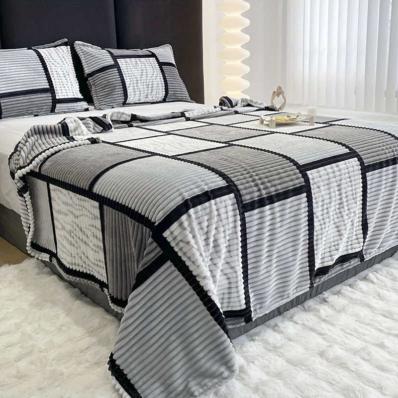 BowLift | Luxury Plush Blanket with Trendy Stripe Print – Ultimate Comfort