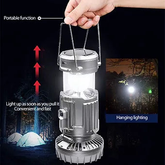 Lanterns Camping Solar Fan LED Light | Bowlift