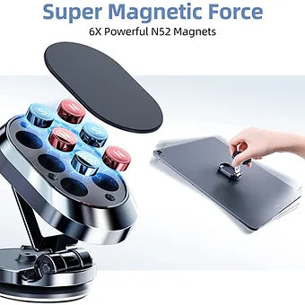 BowLift | Foldable Magnetic Car Phone Holder