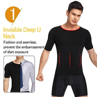 BowLift | Men's Body Shaper Slimming T-Shirt