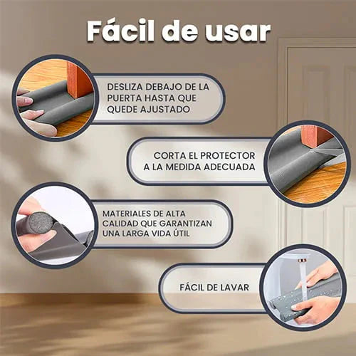 BowLift | Adjustable Door Stopper – Seals gaps to block dust and pests