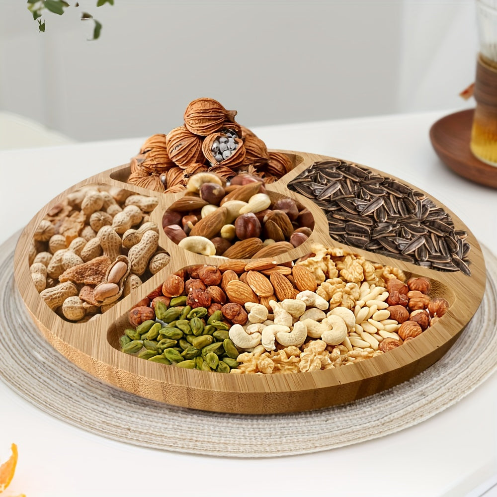BowLift | SnackAura – Serve snacks stylishly with a durable, eco-friendly bamboo tray