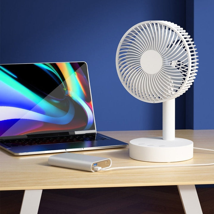Portable Rechargeable Desktop Fan 8 Inch Mini USB Fan for Home and Office | Bowlift