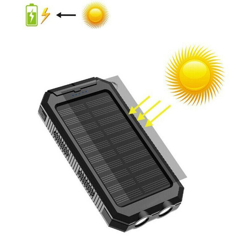 BowLift | 2x 500000mAh Solar Charger Waterproof Power Bank External