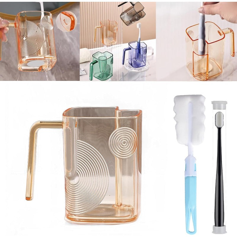 Self-Draining Toothbrush Tumbler Bowlift