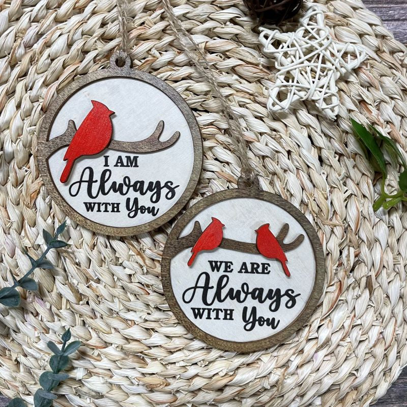 BowLift | Cardinal Bird Wooden Christmas Ornament