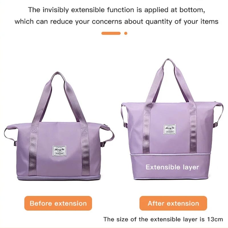 High Capacity Double Layer Wet Separation Travel Bag | Bowlift