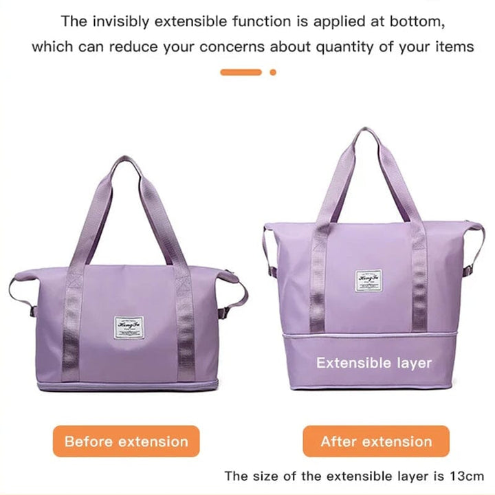 BowLift | High-capacity Double-layer Wet Separation Travelling Bag