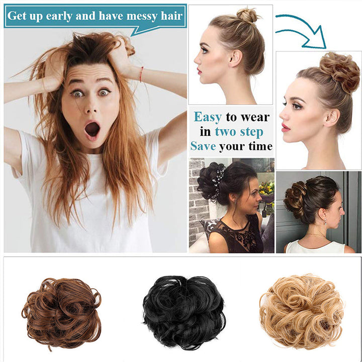 Bun Clipping Flower Buds Wig | Bowlift