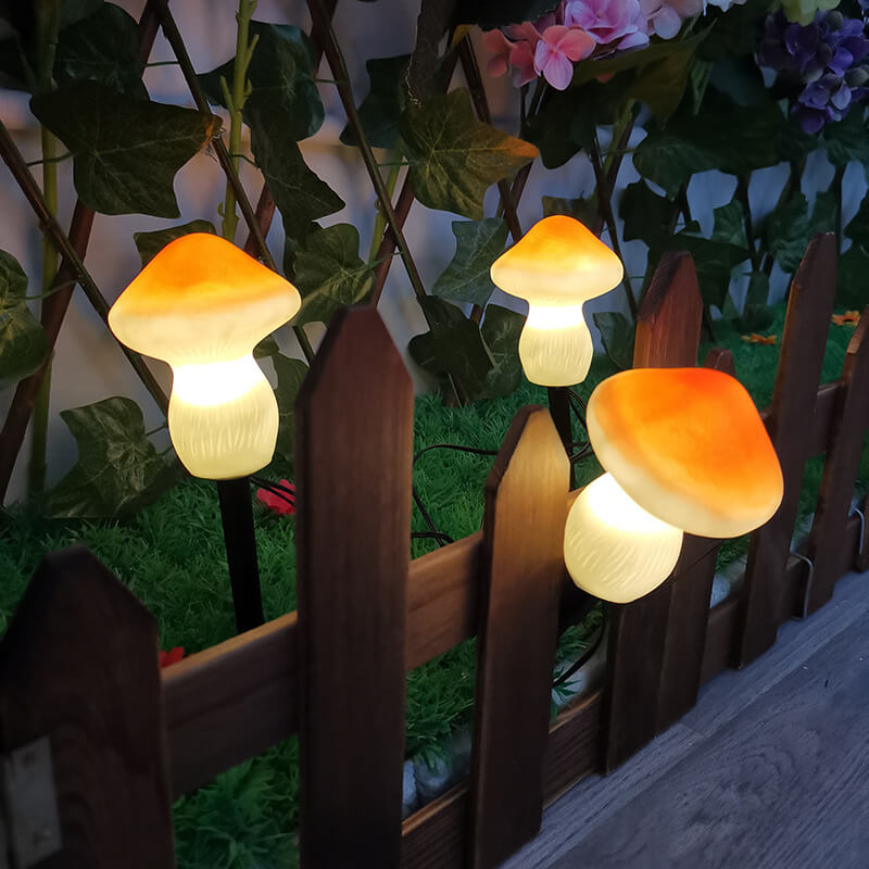 Solar Outdoor Mushroom Shape LED Garden Lawn Ground Insert Landscape Light | Bowlift