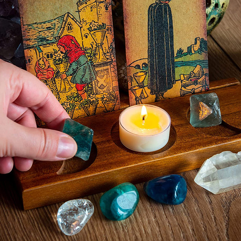 Tarot Wooden Candlestick Ornament | Bowlift