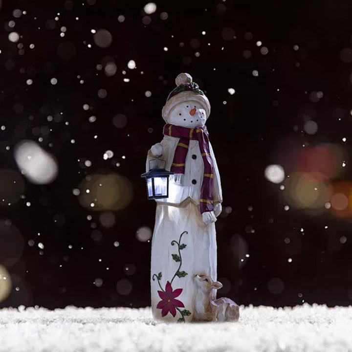 BowLift | Forest Snowman with Solar Lantern