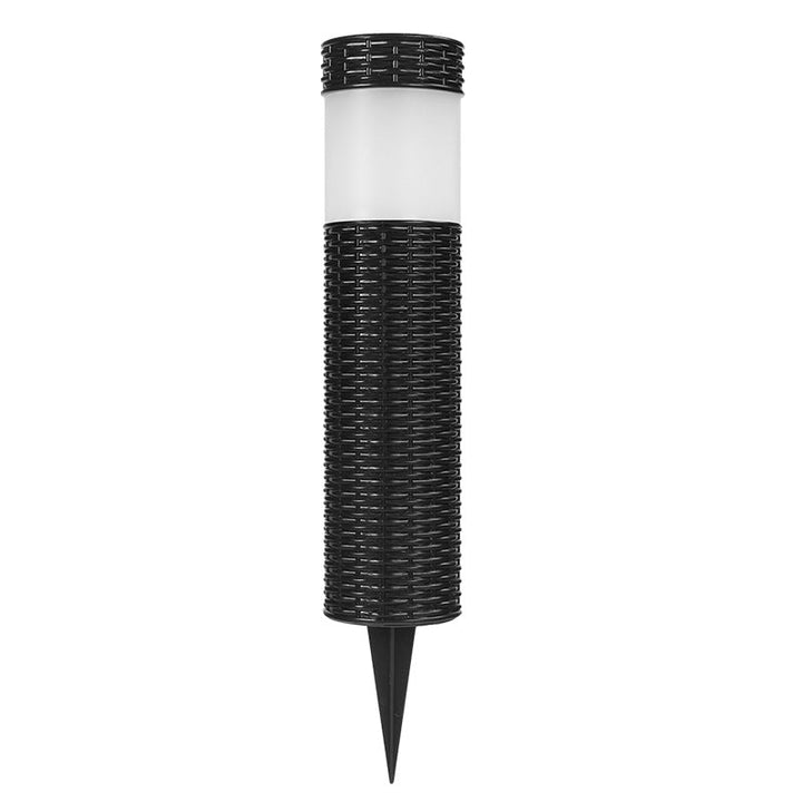 BowLift | Outdoor Solar Rattan Cylindrical LED Garden Lawn In-ground Landscape Light