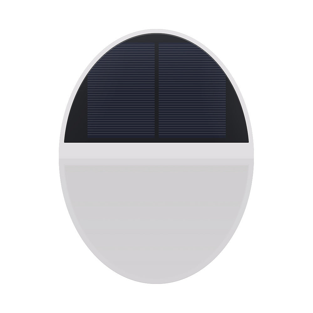 Solar Outdoor Waterproof Round Flat Body Radar Sensor LED Wall Sconce Lamp | Bowlift
