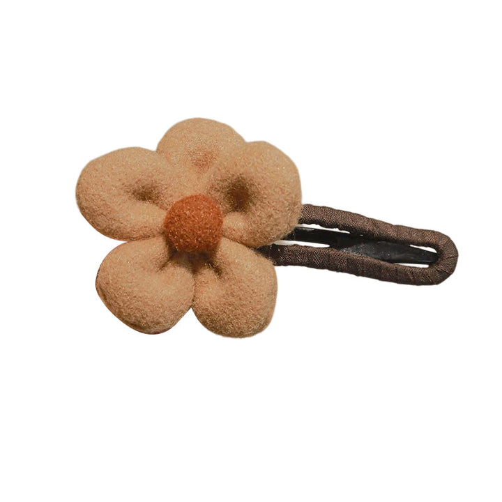 Elegant Plush Flower Hairpins Bowlift