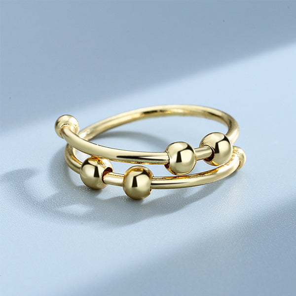 BowLift | 4 Beads Adjustable Anxiety Relief Ring