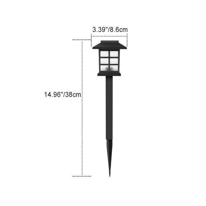 Traditional Rustic Waterproof Solar House ABS LED Outdoor Landscape Light For Garden | Bowlift